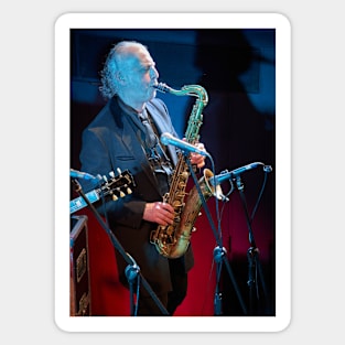 Dave Lewis, saxophonist Sticker